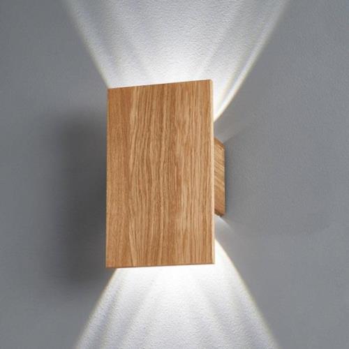 LED-Wandleuchte Shine-Wood eiche 4xLED 15x25cm