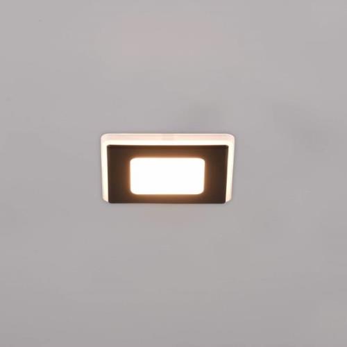 LED-Einbaulampe Nimbus IP44 8,5x8,5cm 830 schwarz