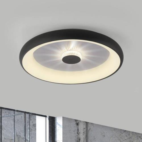 LED-Deckenleuchte Vertigo, CCT, Ø 61,5 cm, schwarz