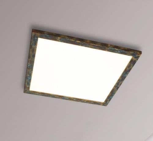 Quitani LED-Panel Aurinor, goldfarbig patiniert, 68 cm