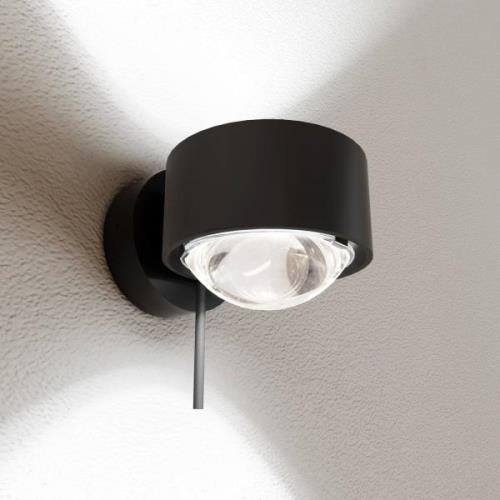 Puk! 80 Wall LED-Spot Linsen klar schwarz matt