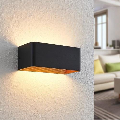 Arcchio Karam LED-Wandleuchte, 20 cm, schwarz