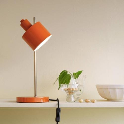 Dyberg Larsen Ocean Tischlampe, orange/messing