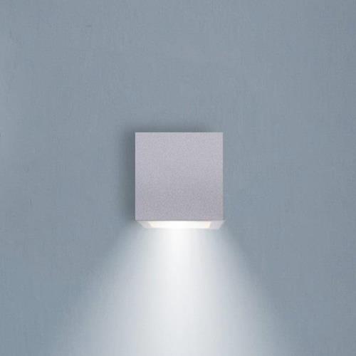 Newgarden LED-Akku-Wandleuchte Box 8, weiß, 7,5x7,5cm