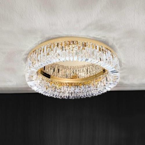 Kristall-Deckenlampe Ring - 59 cm