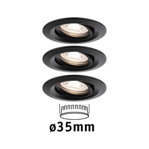 Paulmann Nova Mini Plus LED easydim 3er schwarz