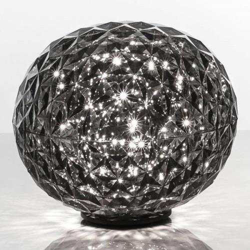 Kartell Planet LED-Tischleuchte Kugel, rauchgrau