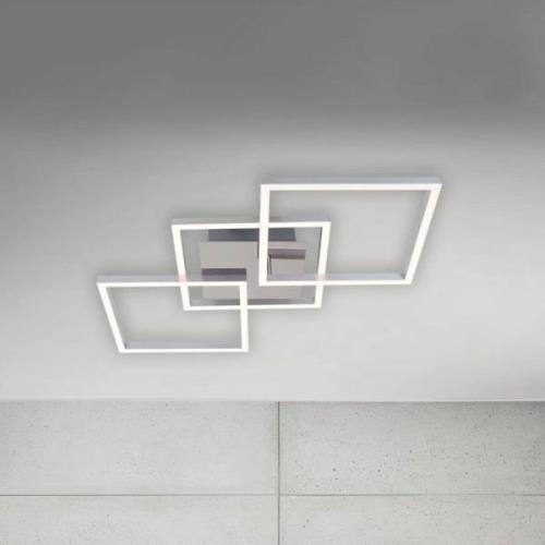 LED-Deckenleuchte Frame step-dim chrom-alu 76x37cm