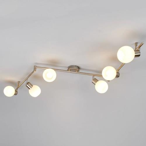 Deckenlampe Elaina 6-flg., nickel matt