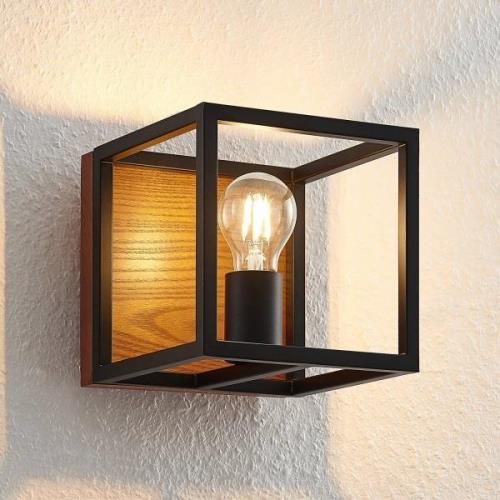 Lindby Miravi Wandleuchte mit Holzelement