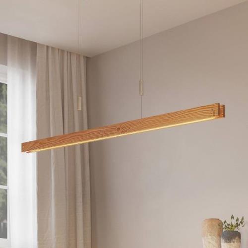 Lindby Alimara LED-Holz-Hängeleuchte, 138 cm