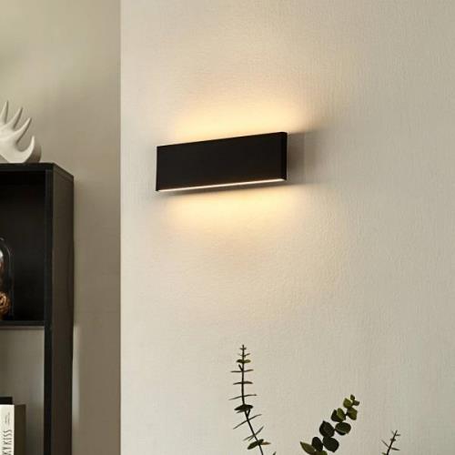 Lindby Ignazia LED-Wandleuchte, 28 cm, schwarz