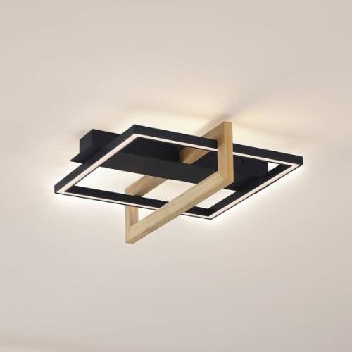 Lindby LED-Deckenleuchte Holamu, 40 cm,  Holz