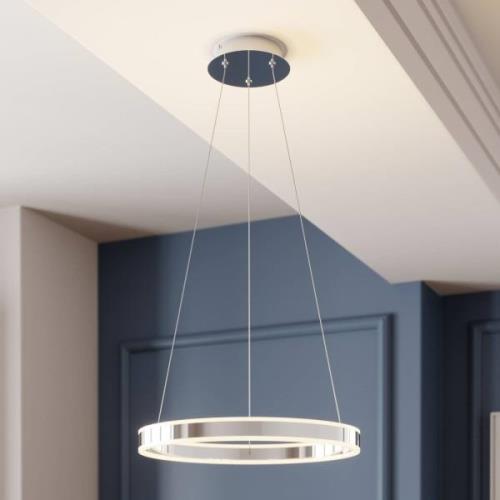 LED-Pendelleuchte Lyani in Chrom, dimmbar, 50 cm