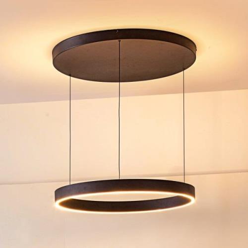 Lucande LED-Hängeleuchte Philine, Ø 60 cm, schwarz, Eisen