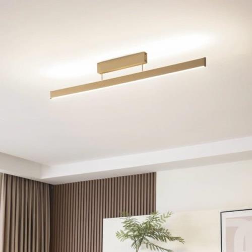 Lucande Smart LED-Deckenleuchte Mylosh, gold, CCT, Tuya