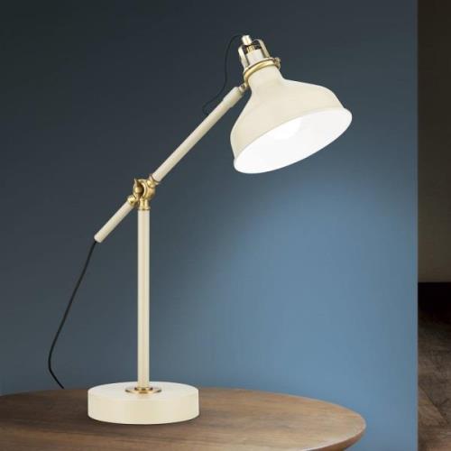 Tischlampe Schiller, khaki, Metall, 59 cm hoch, verstellbar