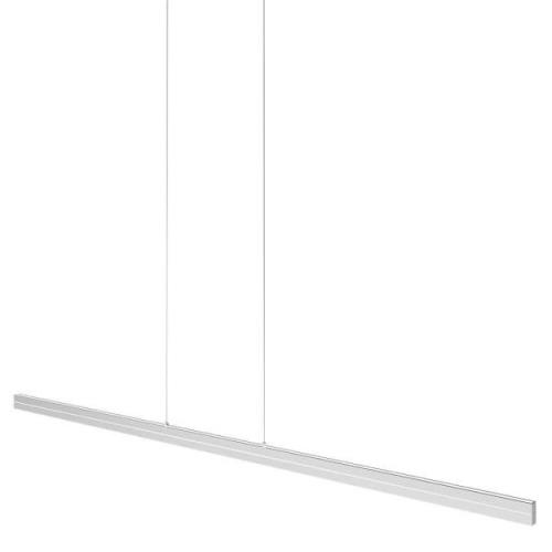 LED-Hängeleuchte Bande, 150 cm, stahlfarben, CCT, Dimmer