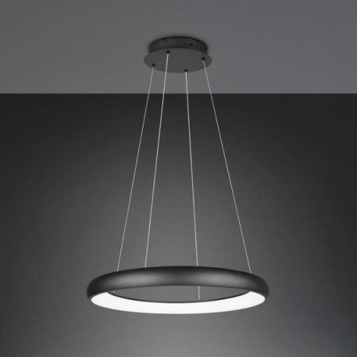 LED-Hängeleuchte Cardona, Ø 75 cm, schwarz, CCT, Metall