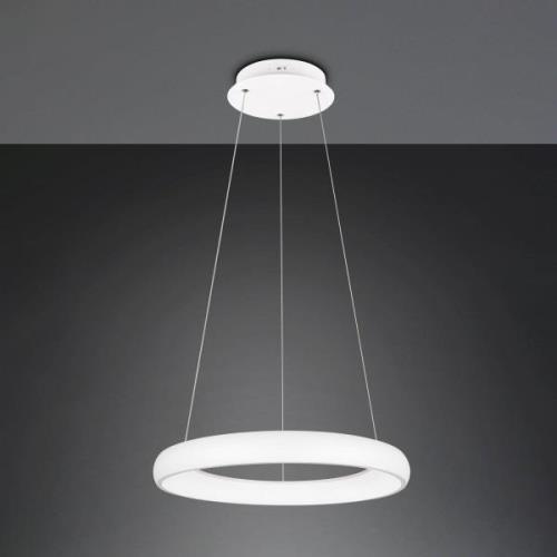 LED-Hängeleuchte Cardona, Ø 62 cm, weiß, CCT, Metall