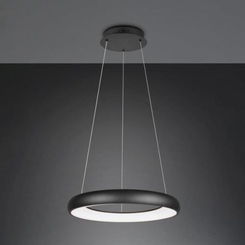 LED-Hängeleuchte Cardona, Ø 62 cm, schwarz, CCT, Metall