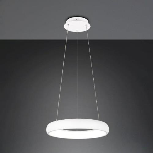 LED-Hängeleuchte Cardona, Ø 46,5 cm, weiß, CCT, Metall