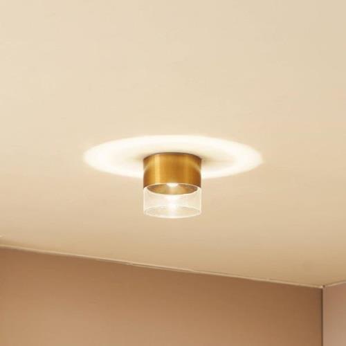 Lindby LED-Deckenleuchte Dalila, gold, Ø 10 cm, Aluminium