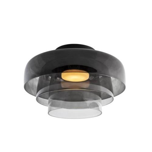 LEDS-C4 LED-Deckenlampe Levels Ceiling, schwarz, 3-fach, CCT