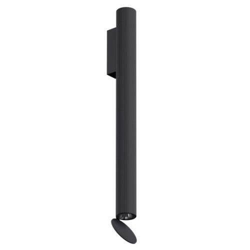 FLOS Flauta Riga LED-Wandlampe 1-10V schwarz 225mm