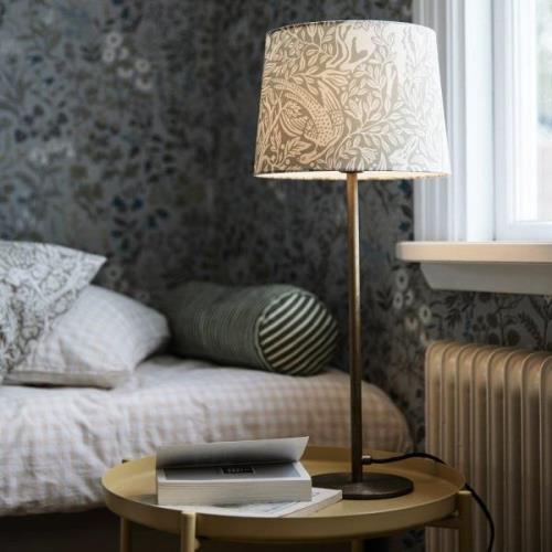 PR Home Tischlampe Base Sofia Holunder grau Ø 25cm Höhe 58cm