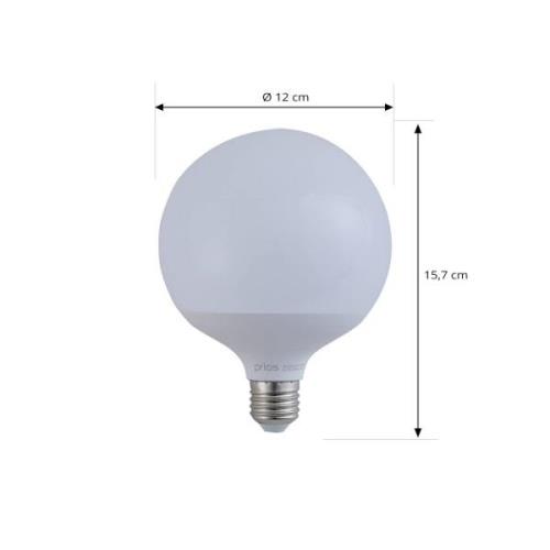 LUUMR Smart LED, E27, G125, 9W, RGB, Tuya, WLAN, matt, CCT