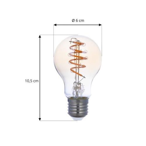 LUUMR Smart LED-Leuchtmittel 2er-Set E27 A60 4,9W amber Tuya