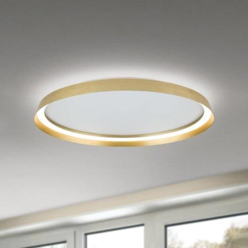 LED-Deckenlampe Manta, Ø 60 cm, goldfarben, Alu, up/down