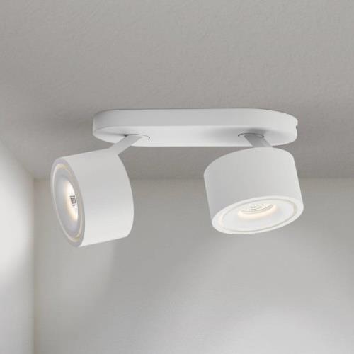 LED-Deckenstrahler Specter, weiß, Länge 19,4 cm, Alu, 2-flg.