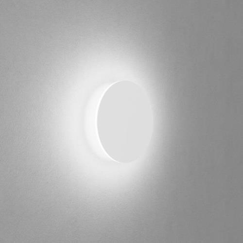 Egger LED-Wandleuchte Orbit, weiß, Ø 25 cm, Alu, 2.700 K