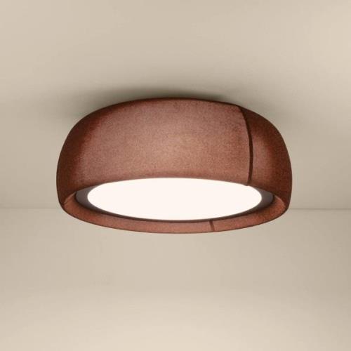 LEDS-C4 LED-Deckenlampe Gong, braun, 4.000 K, Ø 61,2 cm