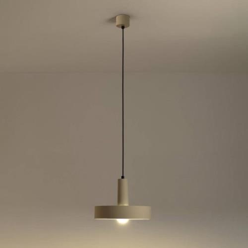 LEDS-C4 Pendellampe Keops 1, braun matt, Ø 28 cm, Aluminium