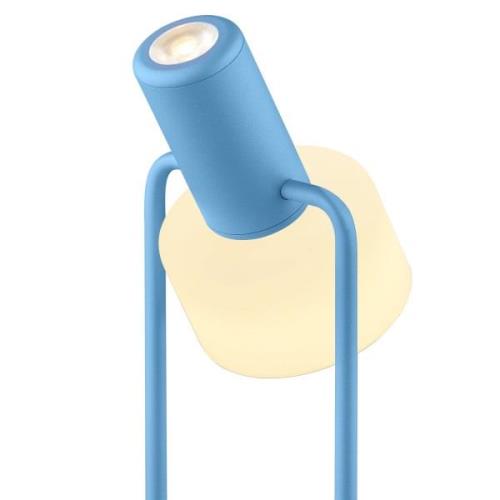 LED-Tischleuchte Banji, pastellblau, Höhe 37 cm, Tastdimmer