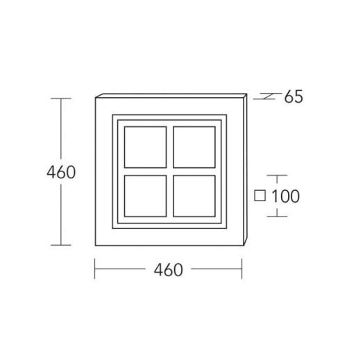 HerzBlut LED-Deckenleuchte Heart of Mio, Holz, dimmbar