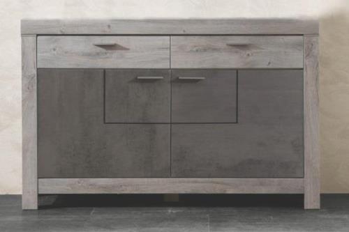 Sideboard 156cm GRANADA von Wohn-Concept Betonoxid dunkel / Haveleiche