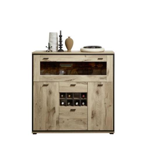 Highboard 3-trg und 1 Schubkasten RUBEN von Wohn-Concept Viking Oak Na...