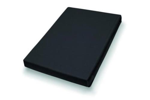 100x200 Elastan-Feinjersey Toppertuch Schwarz 03800-899