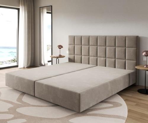 Boxspringgestell Dream-Fine Mikrofaser Beige 200x200 cm