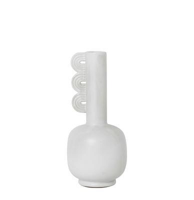 Vase Muses - Clio keramik weiß / Ø 13 cm x H 29 cm - Ferm Living - Wei...