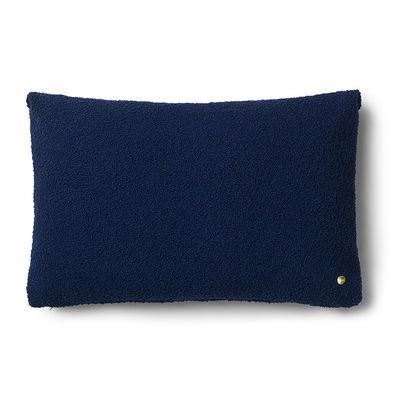 Kissen Clean textil blau / Bouclé-Wolle - 60 x 40 cm - Ferm Living -