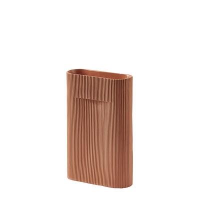 Vase Ridge Medium keramik braun / H 35 cm - Muuto -