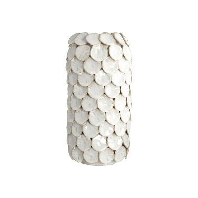 Vase Dot keramik weiß / Keramik - Ø 15 x H 30 cm - House Doctor - Weiß