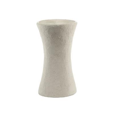 Vase Earth papierfaser weiß / Ø 20 x H 35 cm - Recyceltes Pappmaché - ...