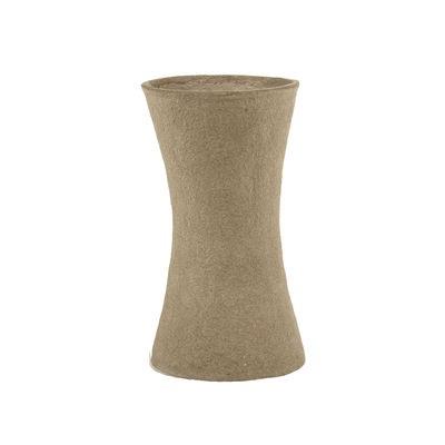 Vase Earth papierfaser braun beige / Ø 20 x H 35 cm - Recyceltes Pappm...