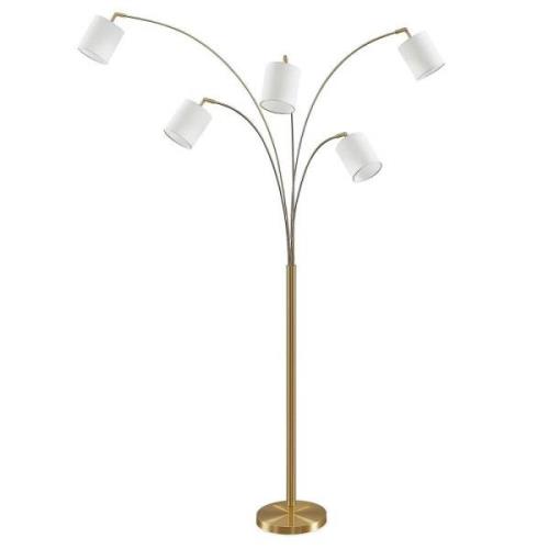 Lindby - Abiram Stehleuchte Brass/White